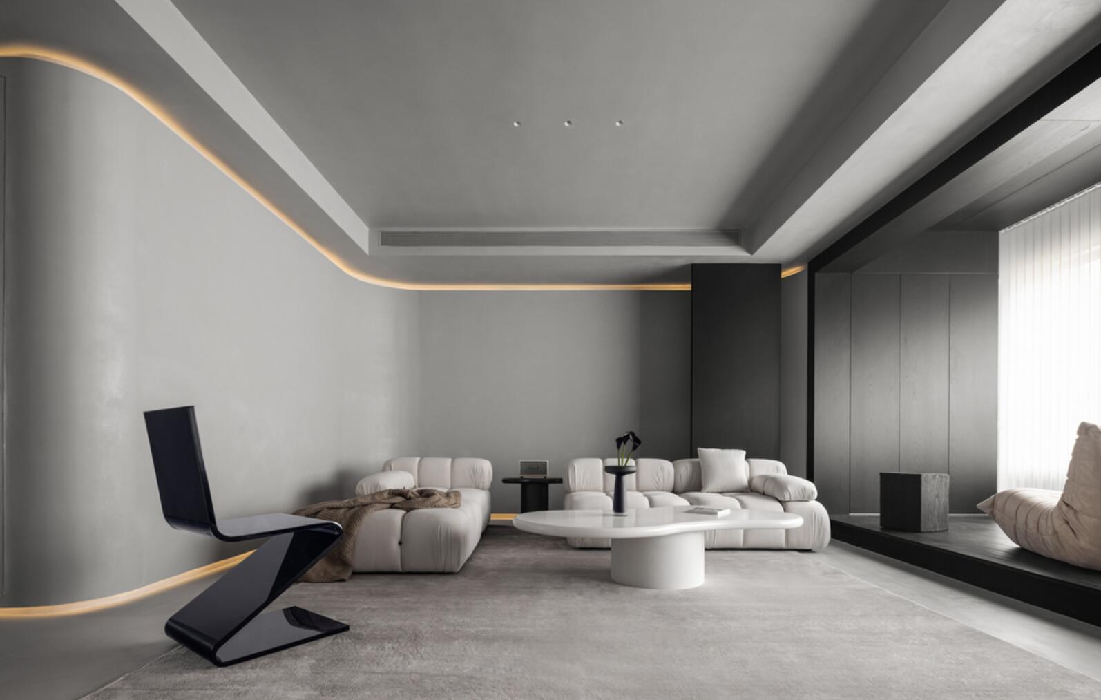 180㎡的大宅，他只改造客厅和卧室，完工后，高级藏都藏不住了