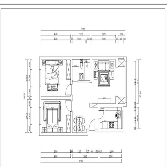 小户型的老房子装修翻新,75㎡两居室,现代风视觉超干净,美爆