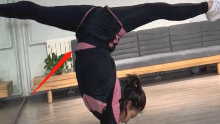 刘璇|体操皇后刘璇怀三胎，自曝是孕妇还倒立一字马，二胎孕照动作重现