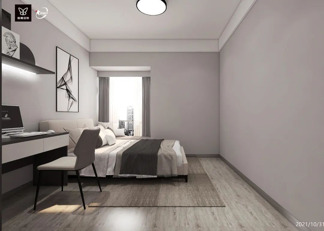 全屋柜子都刷白色，担心太单调，没想到效果这么惊艳