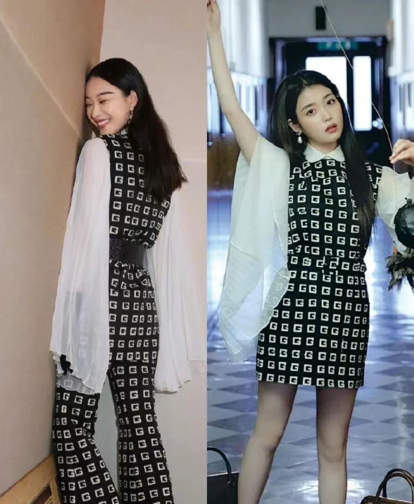 撞衫|内娱和韩娱的撞衫名场面,成毅赵丽颖惊艳,网友:气质太重要了