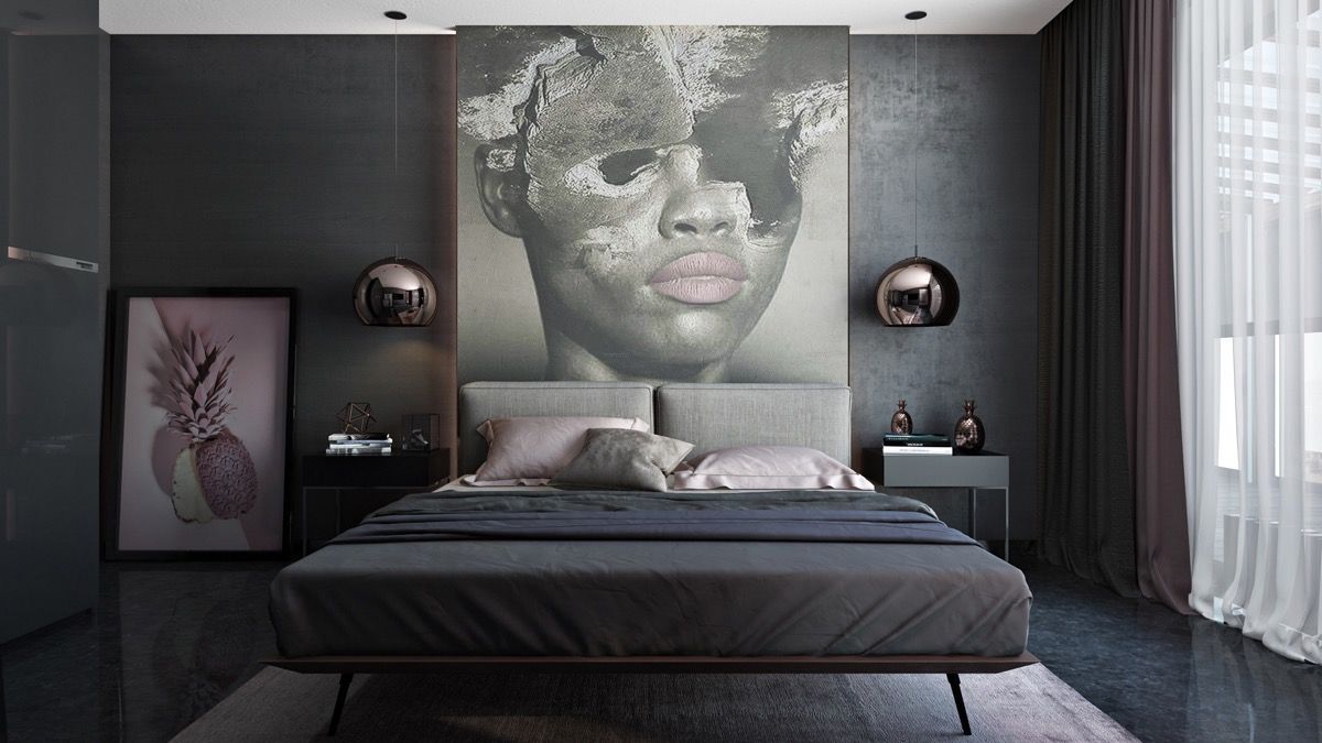 51 个黑暗卧室创意,带有提示和配件,可帮助您设计您的卧室