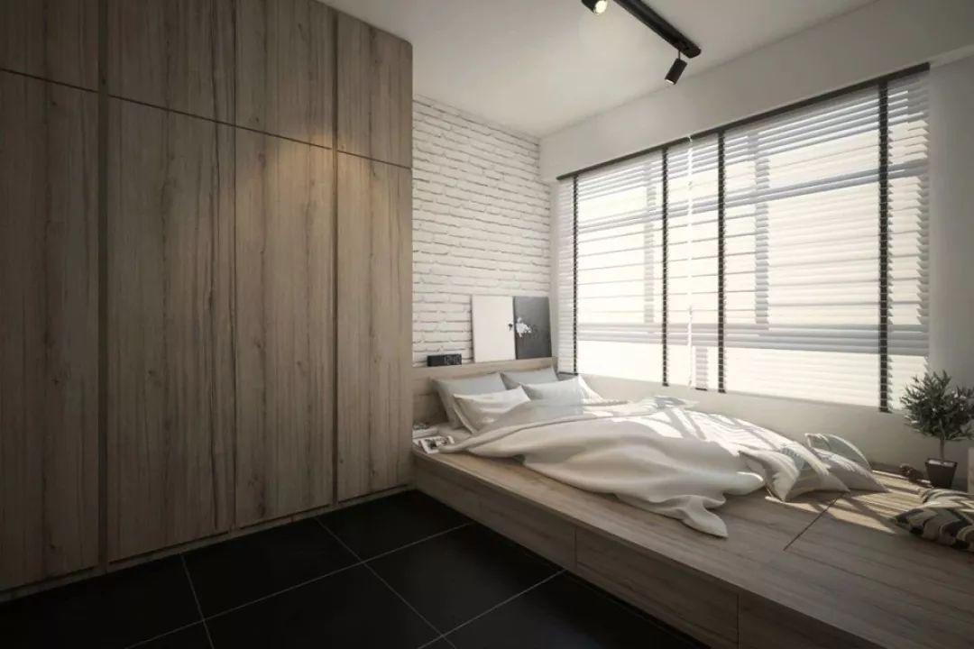 小户型卧室的衣柜，做得简洁大方就好，颜色别太乱