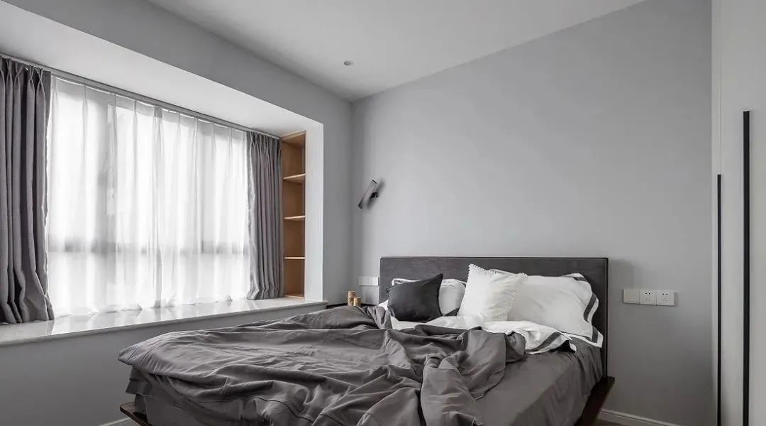 95㎡现代北欧,开放式客餐厅阳台,效果宽敞明亮!