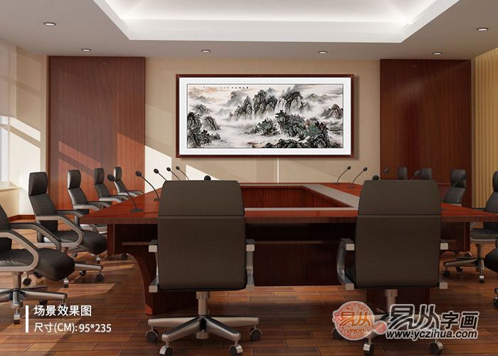 山水画|办公室挂山水画 更显韵味高雅 赵洪霞老师作品