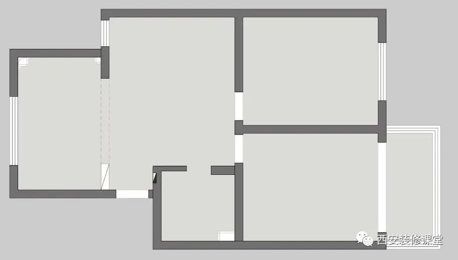 85㎡两室客卧互换，成就开放田园居