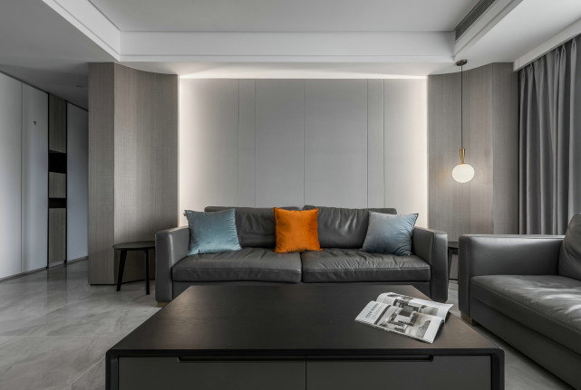 123平现代简约三居室,将空间利用合理有足够的储物空间