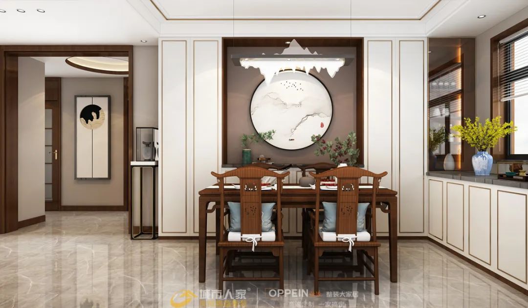 148㎡新中式风格|古典雅致之居,清风皓月,雅韵东方
