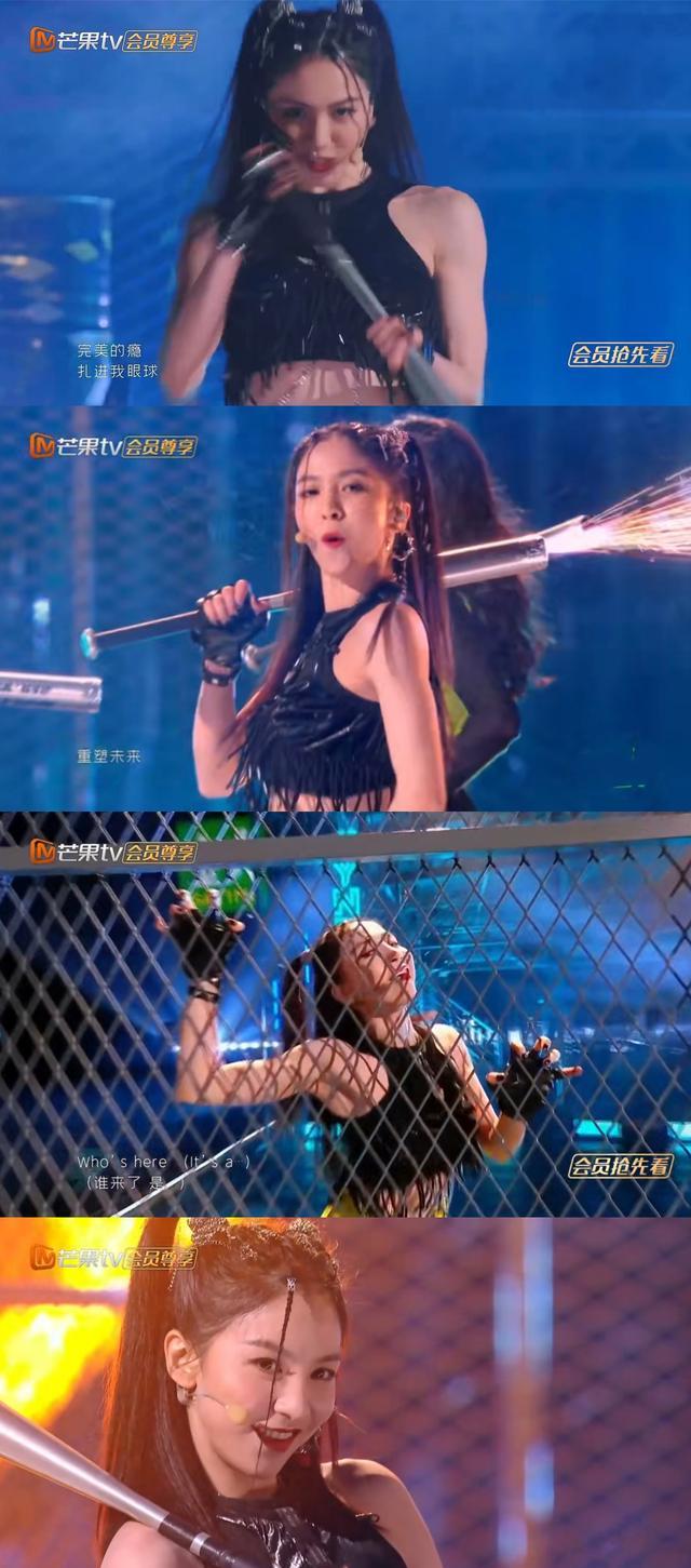 分界线|神级救场！《乘风破浪》烟花道具提前喷火掉落，唐诗逸一招挽尊