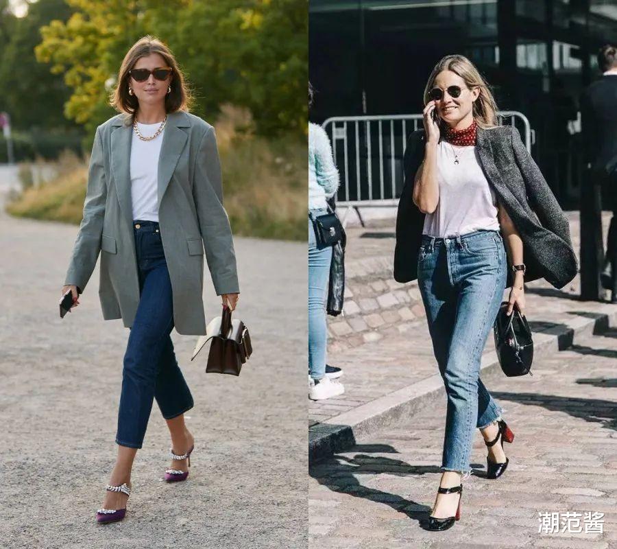 西装|适合春天的配色:蓝色和灰色,加在一起就是行走的高级感