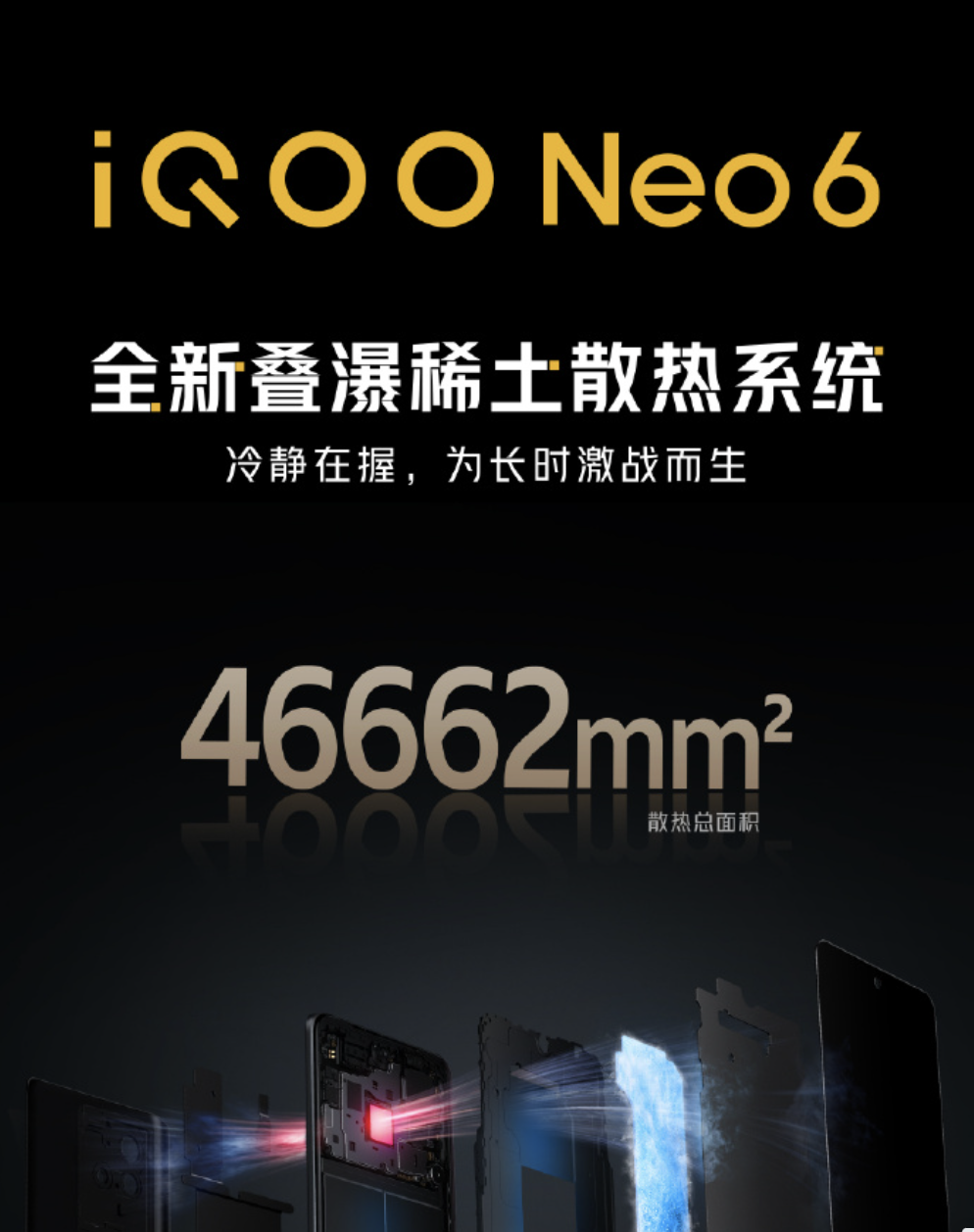 美团|全新叠瀑稀土散热系统！新一代双芯旗舰iQOO Neo6即将亮相