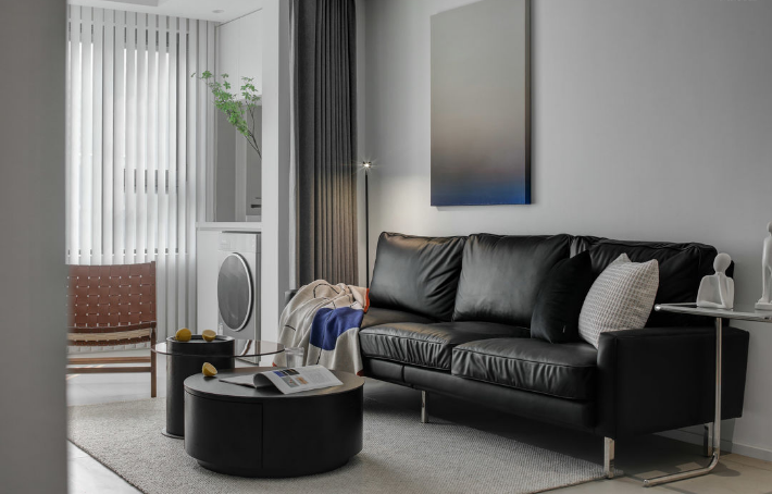 南京姑娘的90㎡精致新房,全屋高级灰,简约风格也能装出大宅范