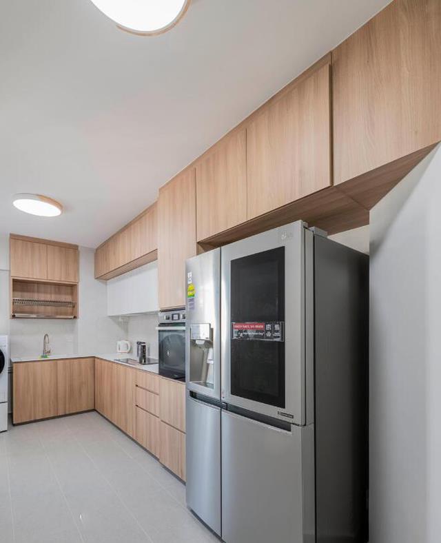 他家最有远见，舍弃奢华做简单实在的装法，125北欧风效果很满意