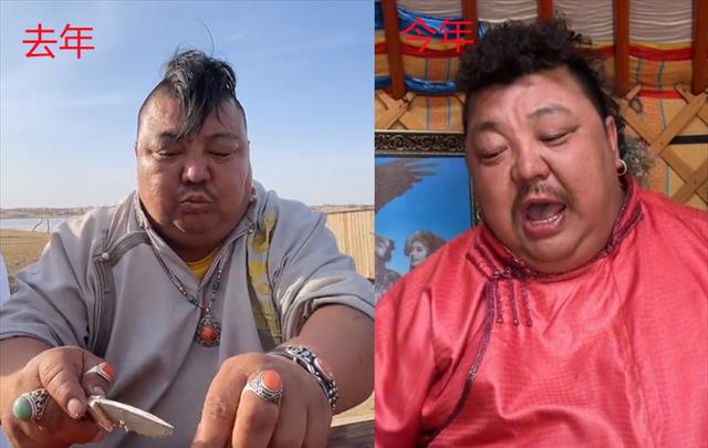 草原大哥恩克再次请客吃肉,脸上出现奇怪黑斑,网友:身体已出现问题