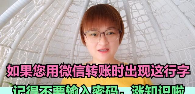 微信|如果您用微信转账时出现这行字，记得不要输入密码，涨知识啦
