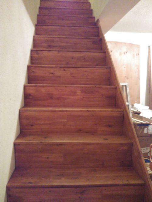 老公亲手给新房加了个木板楼梯,竟引得整个小区邻居都来围观!