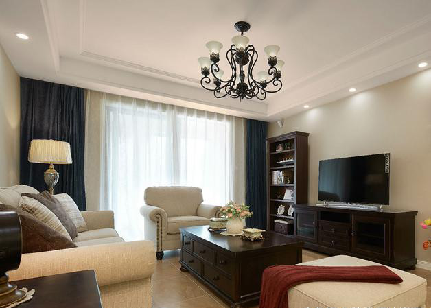 126平三居室,光客厅就已经很漂亮了,最棒的是定制柜子,晒一晒
