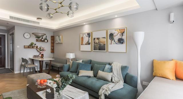 90平米的小三居,现代感满满的设计,超实用好看