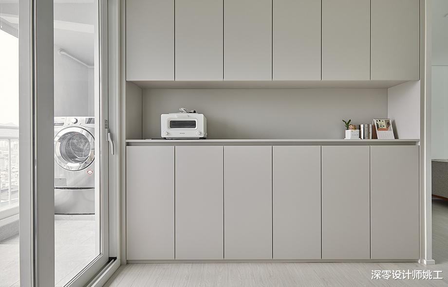 韩国小夫妻住124㎡新房,3室清新治愈,阳台纳入客厅打造小型餐厅