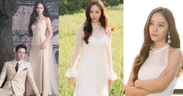 krystal|同框亲姐、申世景没在输!Krystal深V婚纱仙气爆棚,美得难以忽视