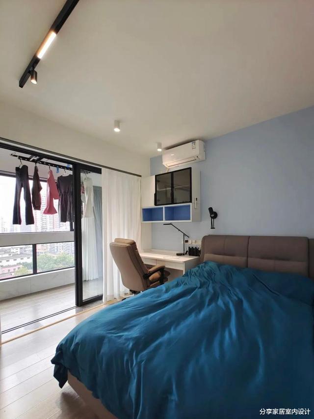 一家三口的新房,花35W装修现代简约风格,坚持电视墙不做造型!
