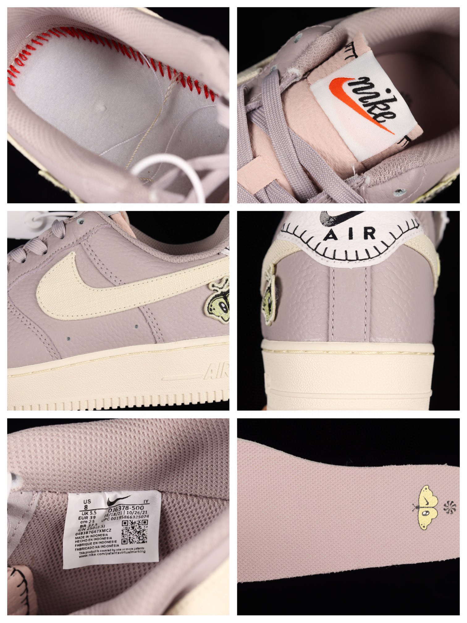 Nk Air Force 1 Low \"Air Sprung\" 昆虫刺绣 空军一号低帮休闲板鞋