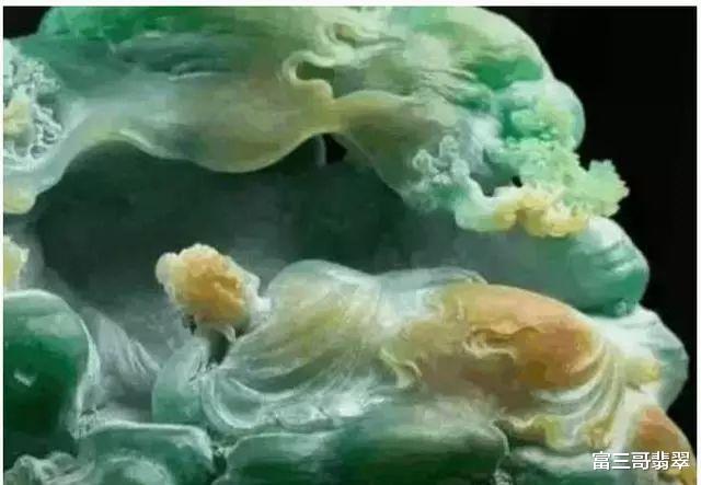 翡翠|玉赏 ▏极品福禄寿三彩翡翠卧佛,摸一下沾沾福气