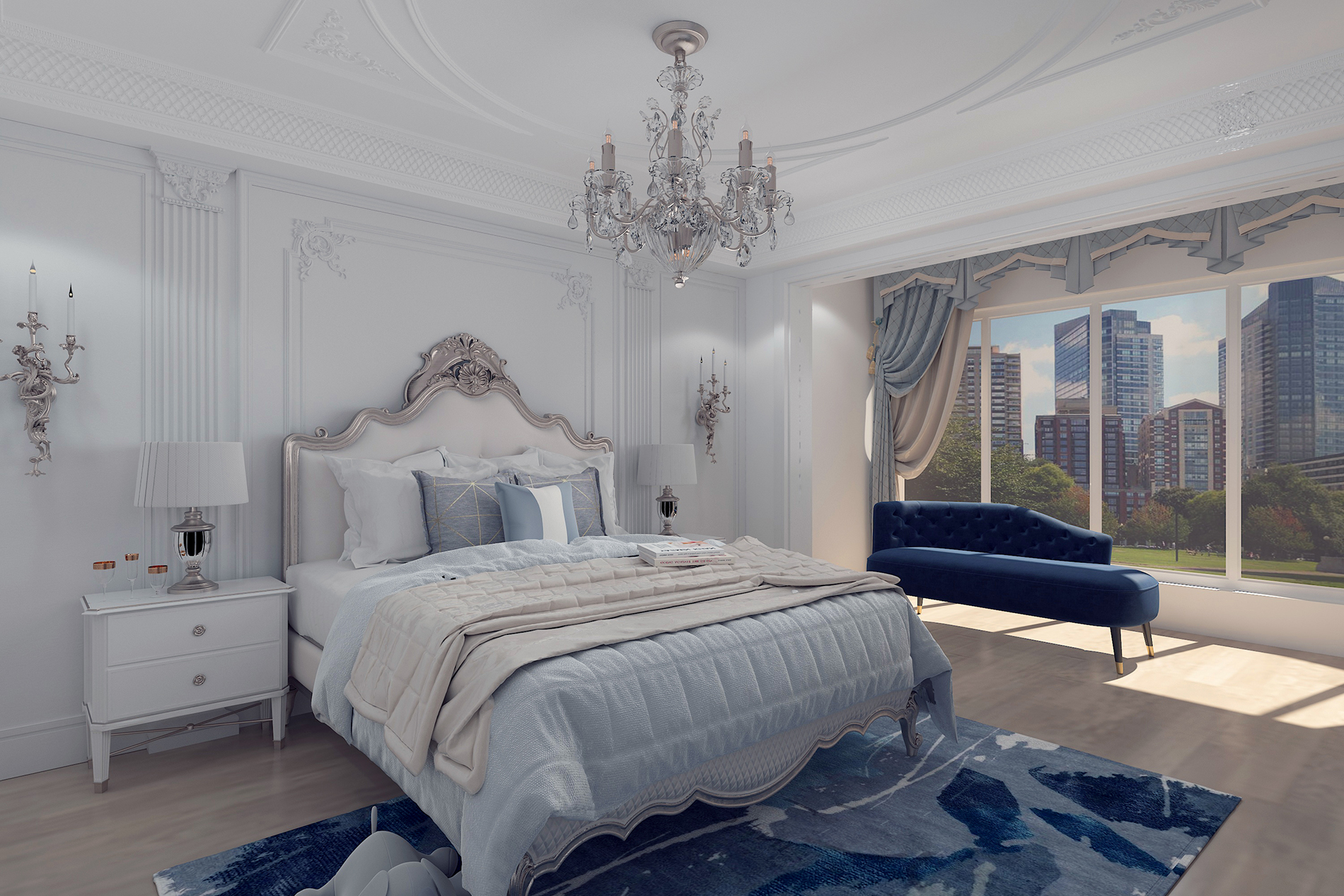 【鲁班装饰】舒邦小镇230m2法式风格 优雅矜贵