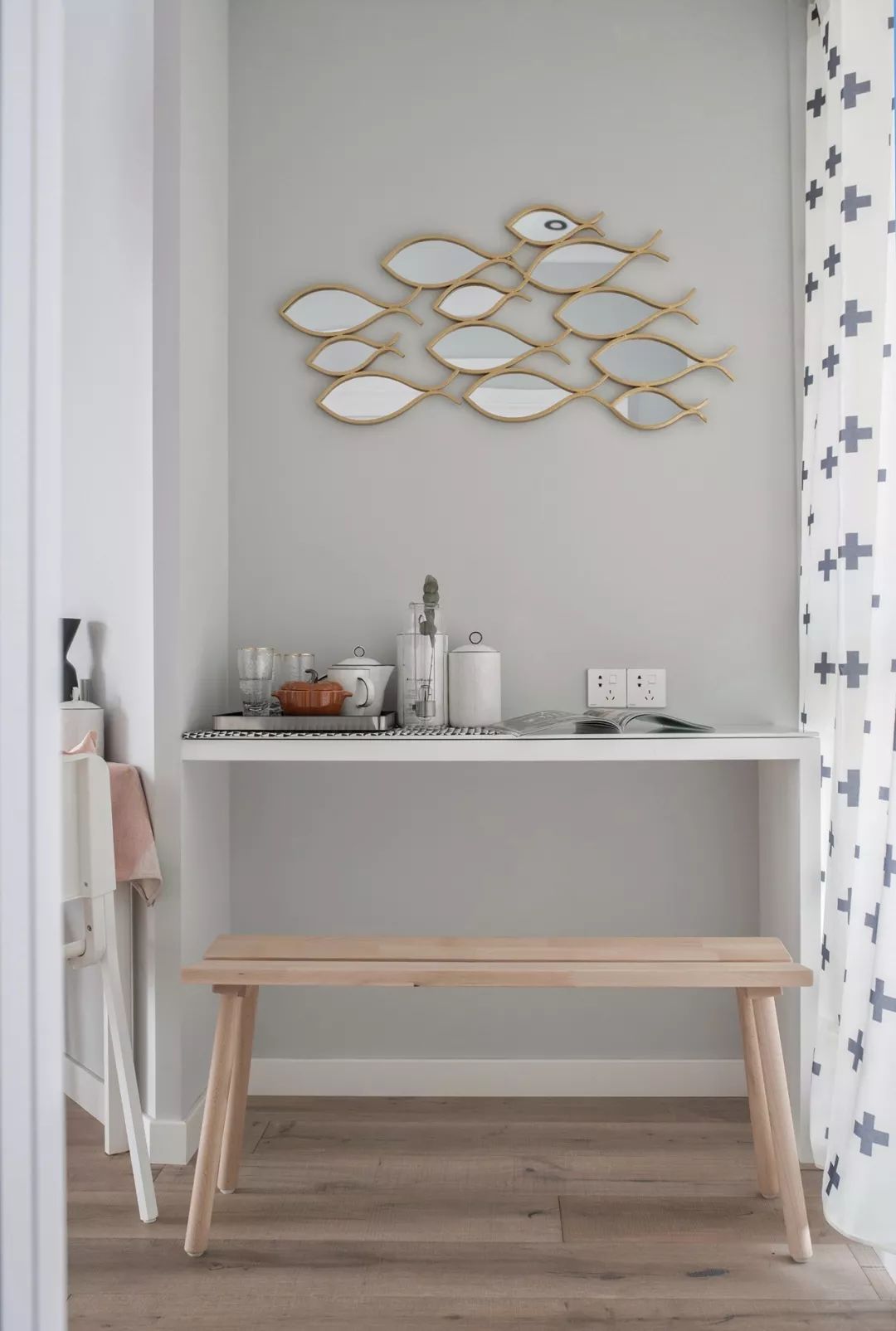 80㎡简约北欧,粉而不腻,恬淡浪漫,浪漫情趣又简约舒适