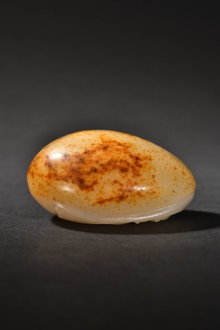 和田玉籽料|和田玉籽料原石雕凤凰纹把件