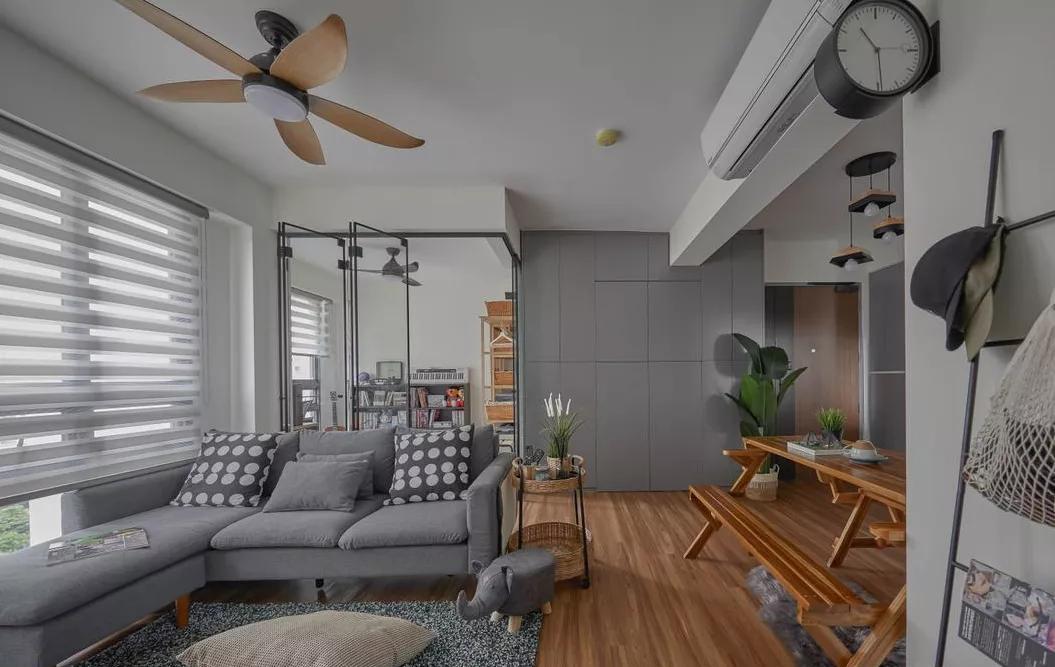 奋斗6年终于换上大房子,72㎡两室两厅,亲自设计的效果超满意