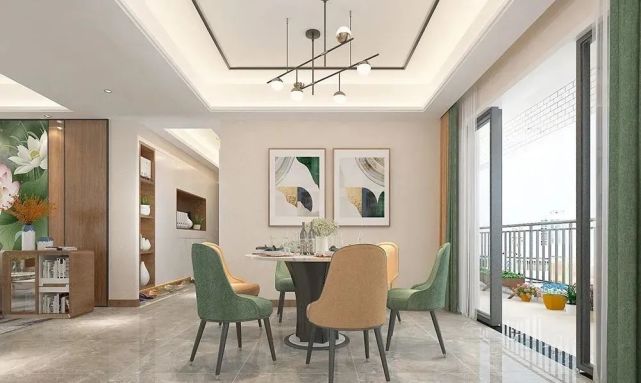 90后夫妻买下138平米四房户型,装现代风格,入户就被惊艳到了