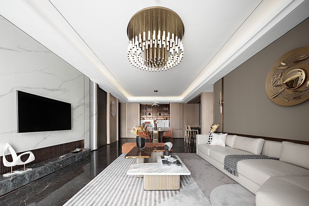 别墅装修 | 210㎡精致轻奢，演绎时尚都市风!