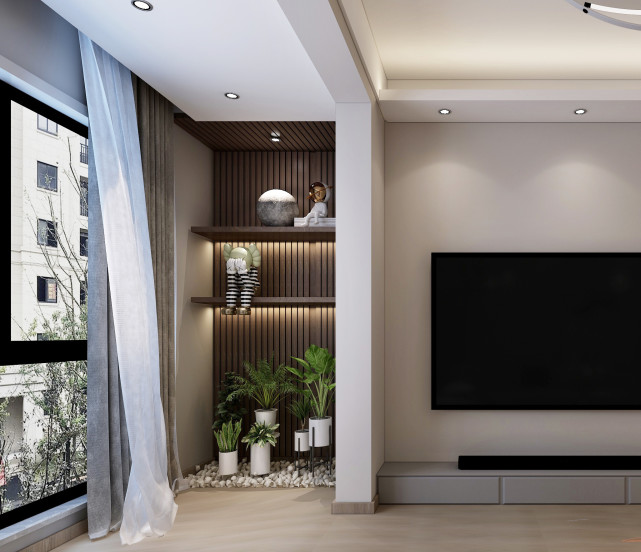 97㎡现代风,以时尚打造空间,以新颖突出特点