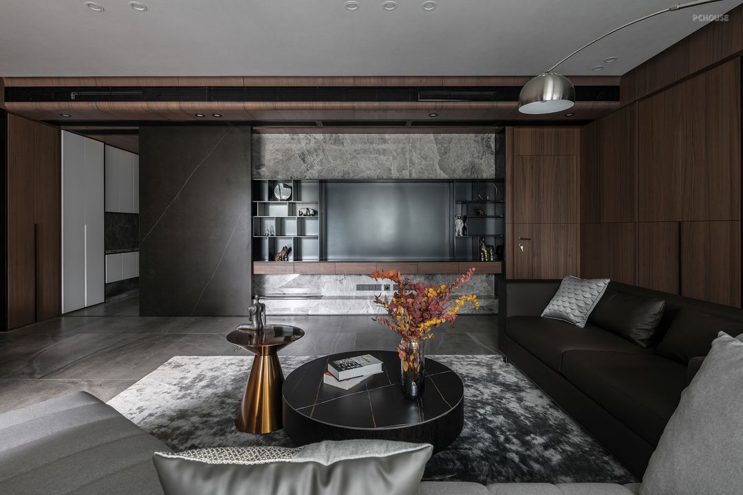 179平的三居室,用现代的工业风,打造高质感的家居空间