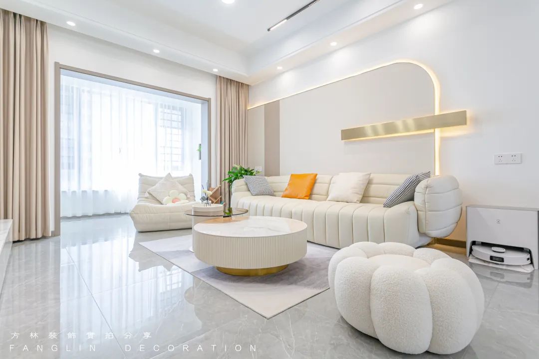 130平米现代奶油风装修，温润入心，不愧是新晋“网红”