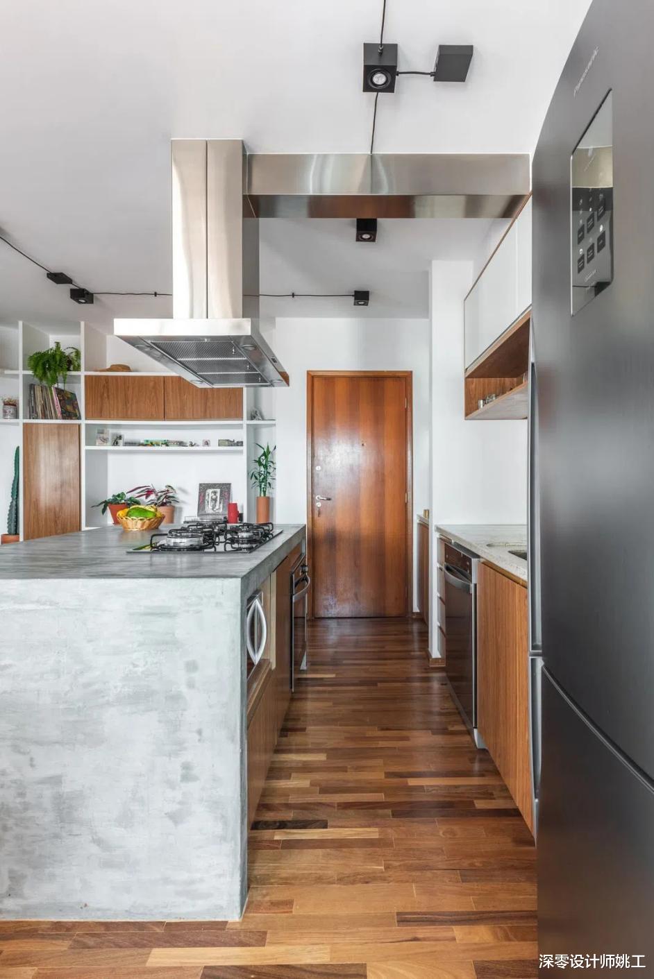 小户型住着也能很宽敞,66㎡简约白遇上原木,复古感可不就来了