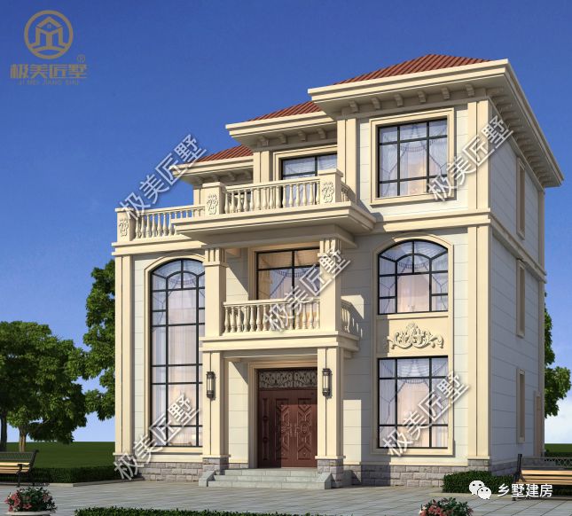 造价30W，11.6X10.3米简欧风格别墅，属于家的惬意和温馨