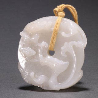 |旧藏 和田玉双龙纹挂件