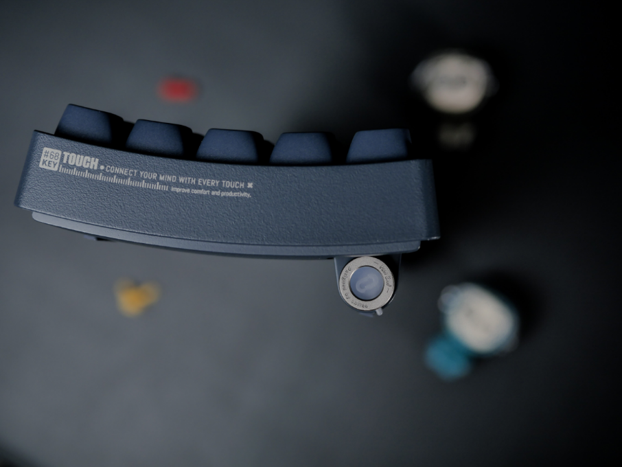 暗夜|送给男生的第一把机械键盘——洛斐小翘68键暗夜蓝