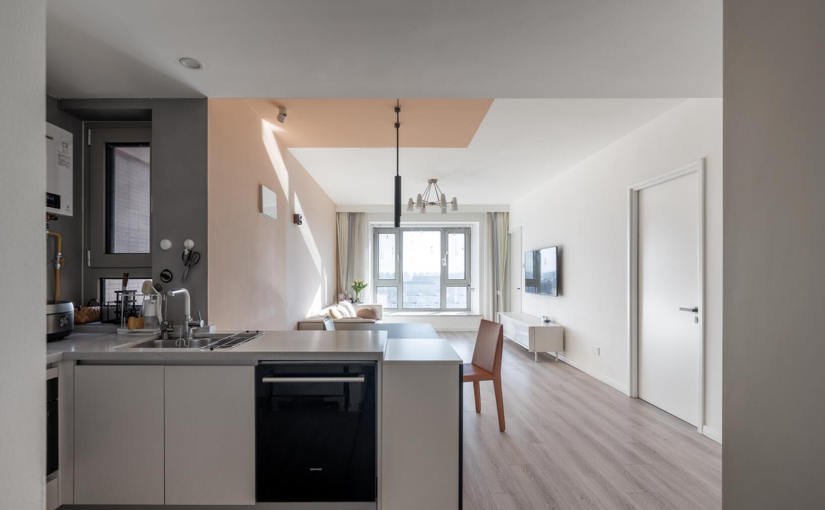 现代风不愧是主流风格!看她85㎡家,骨子里都透着一抹干净