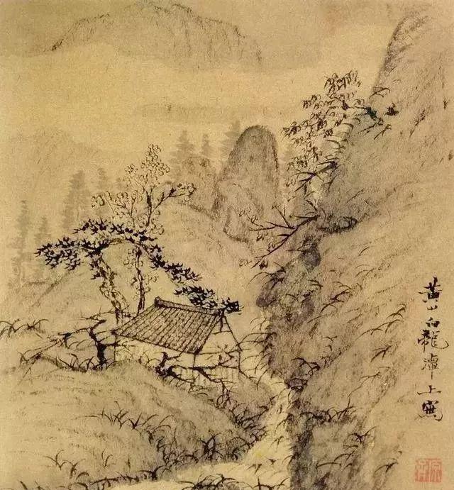 苦瓜和尚石涛高清山水画欣赏：万千墨点，肆意挥洒