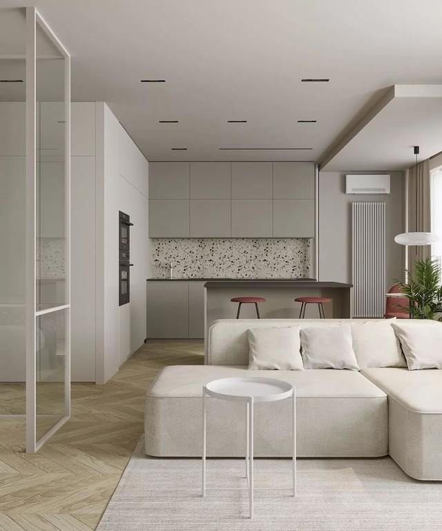 极简风格的小蜗居设计,纯白设计超自然清新,给人温馨舒适感超强