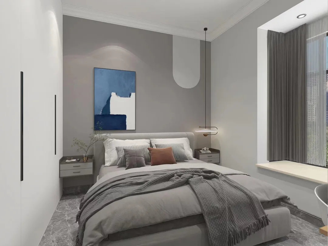 曼城128㎡现代风格,优雅浪漫