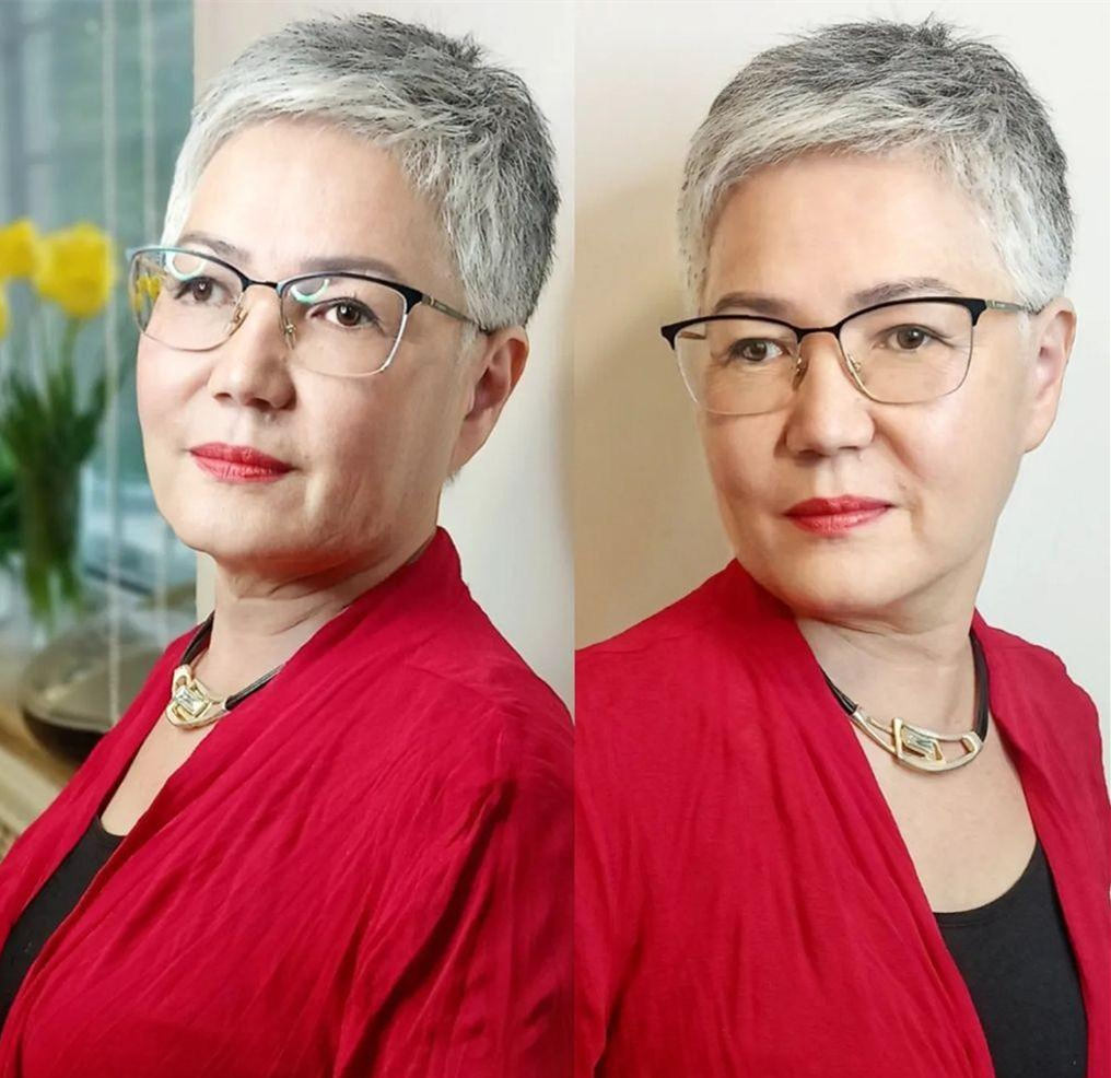 马尾辫 烫发伤发，染发伤头皮，老年人不烫不染又好看的发型有哪些？