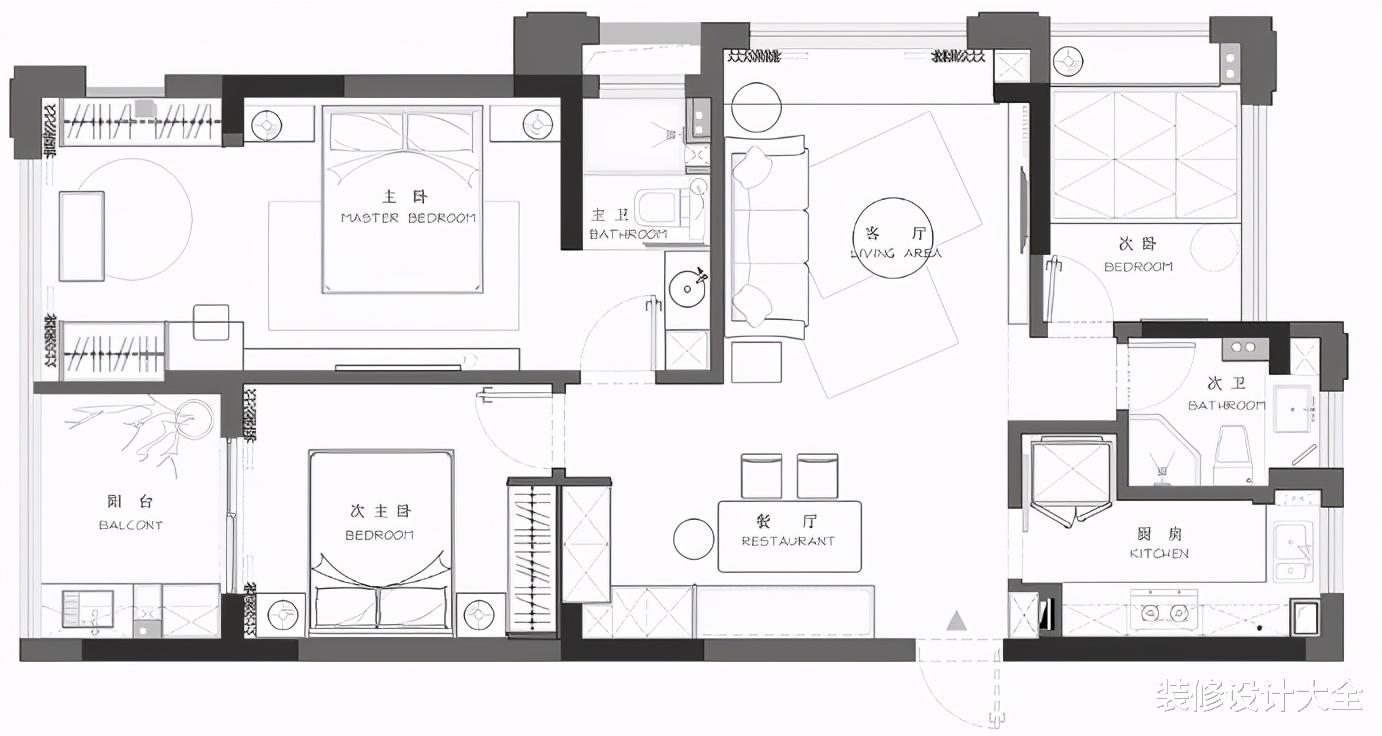 我见过最有气质的家，当高级灰遇上摩登感，这套89㎡有点不一样！