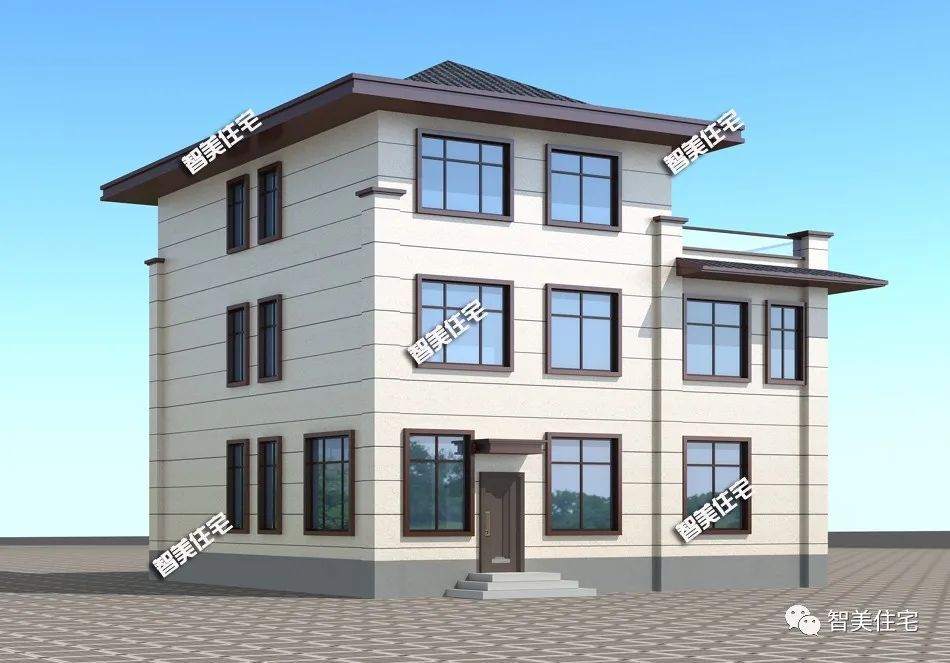 面宽12米的新中式住宅,客厅挑空设计,旋转楼梯谁又不爱呢?