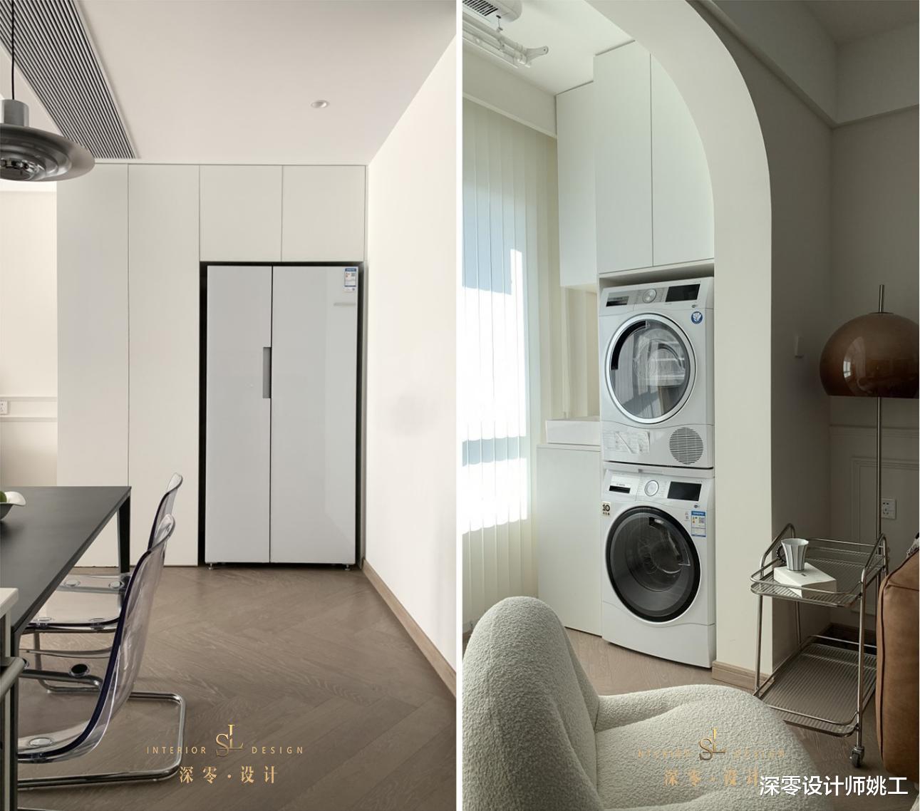 面积还没有100㎡，95㎡的家却装出了大气感，木地板通铺减少空间划分