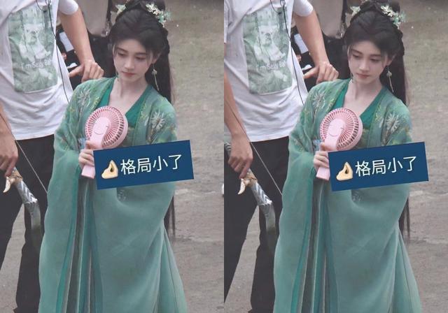 鞠婧祎|《仙剑四》鞠婧祎绿衣造型,白衣茅子俊好帅,来看玄霄的红发!