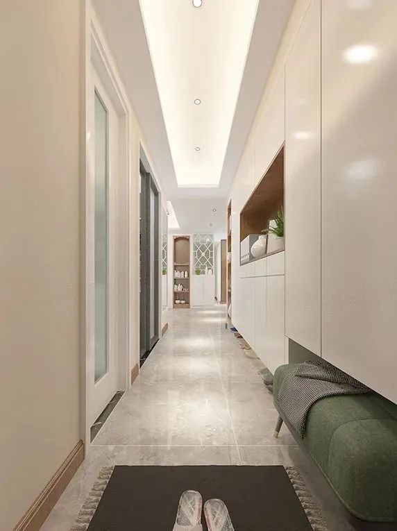 90后夫妻买下138平米四房户型,装现代风格,入户就被惊艳到了